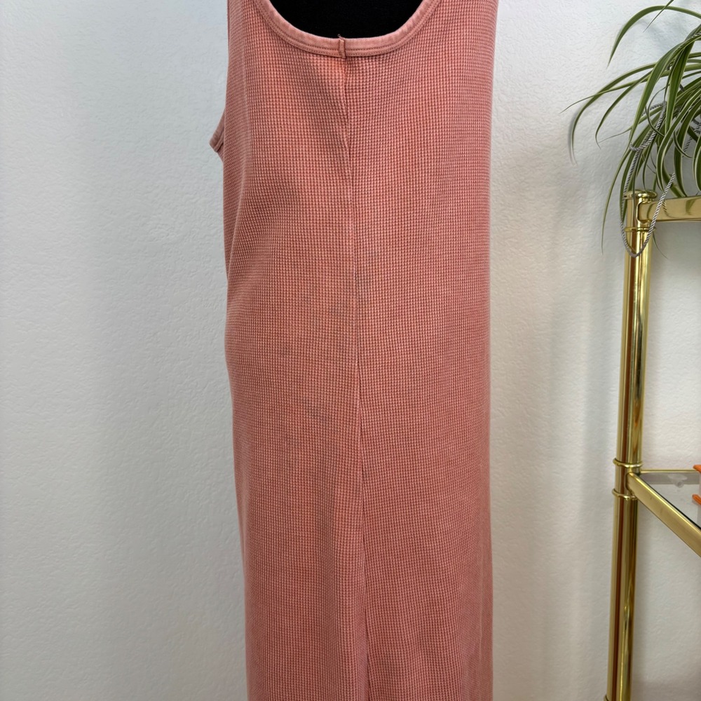 Daily Practice by Anthropologie Rose Waffle Knit Button Front Midi Dress Small - Picture 13 of 16